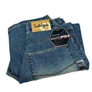 NWT SOUTHPOLE Vintage Y2K Mens Jeans Blue Baggy Hip Hop Skater 30x30